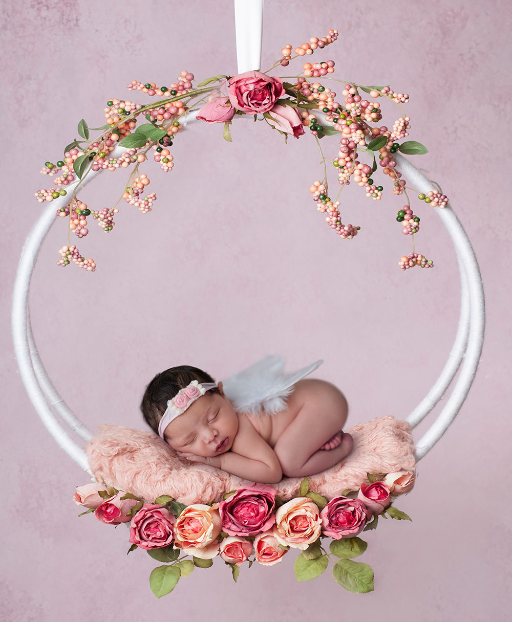 Newborn Baby Photo Retouching, Composite Creation
