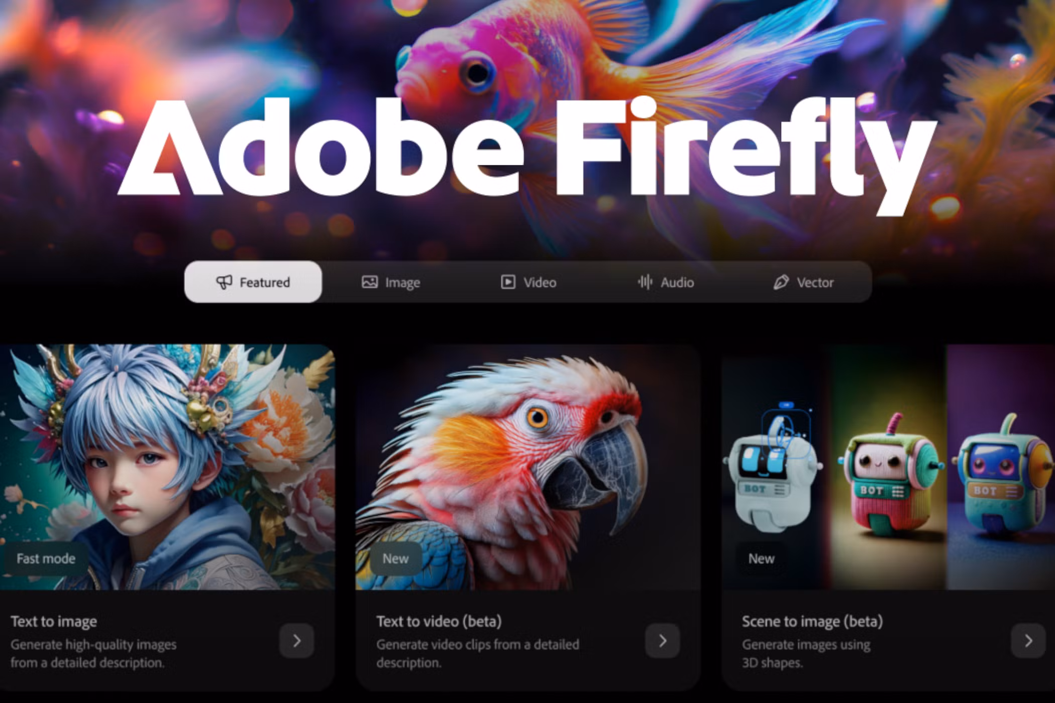 Adobe Firefly AI news generator interface showing avatar selection